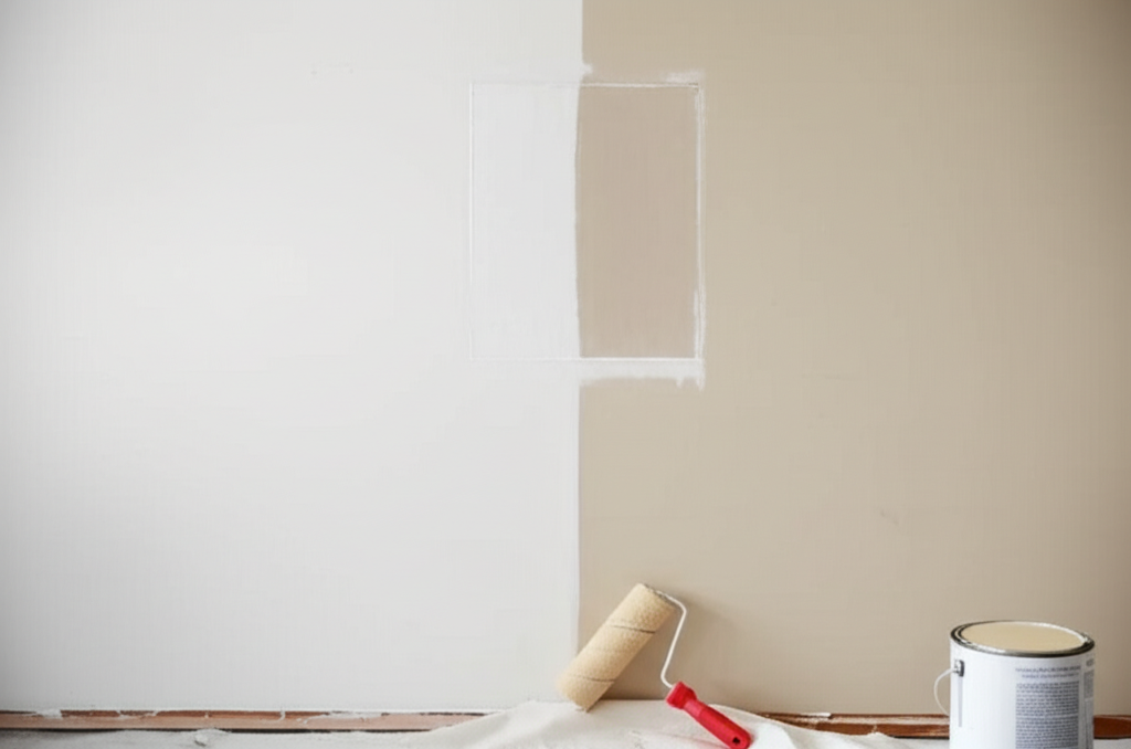 Drywall repair and fresh paint