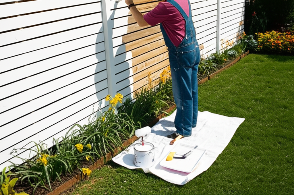 Fence painting project