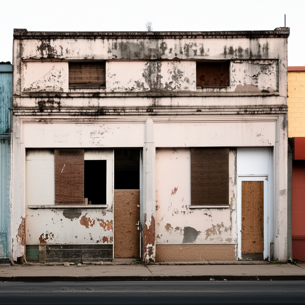 Before: Commercial Building Facade Painting
