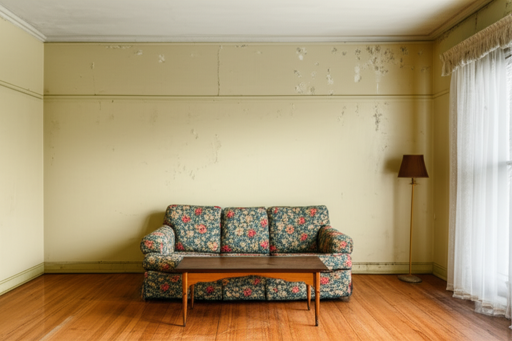 Before: Living Room Interior Painting Transformation