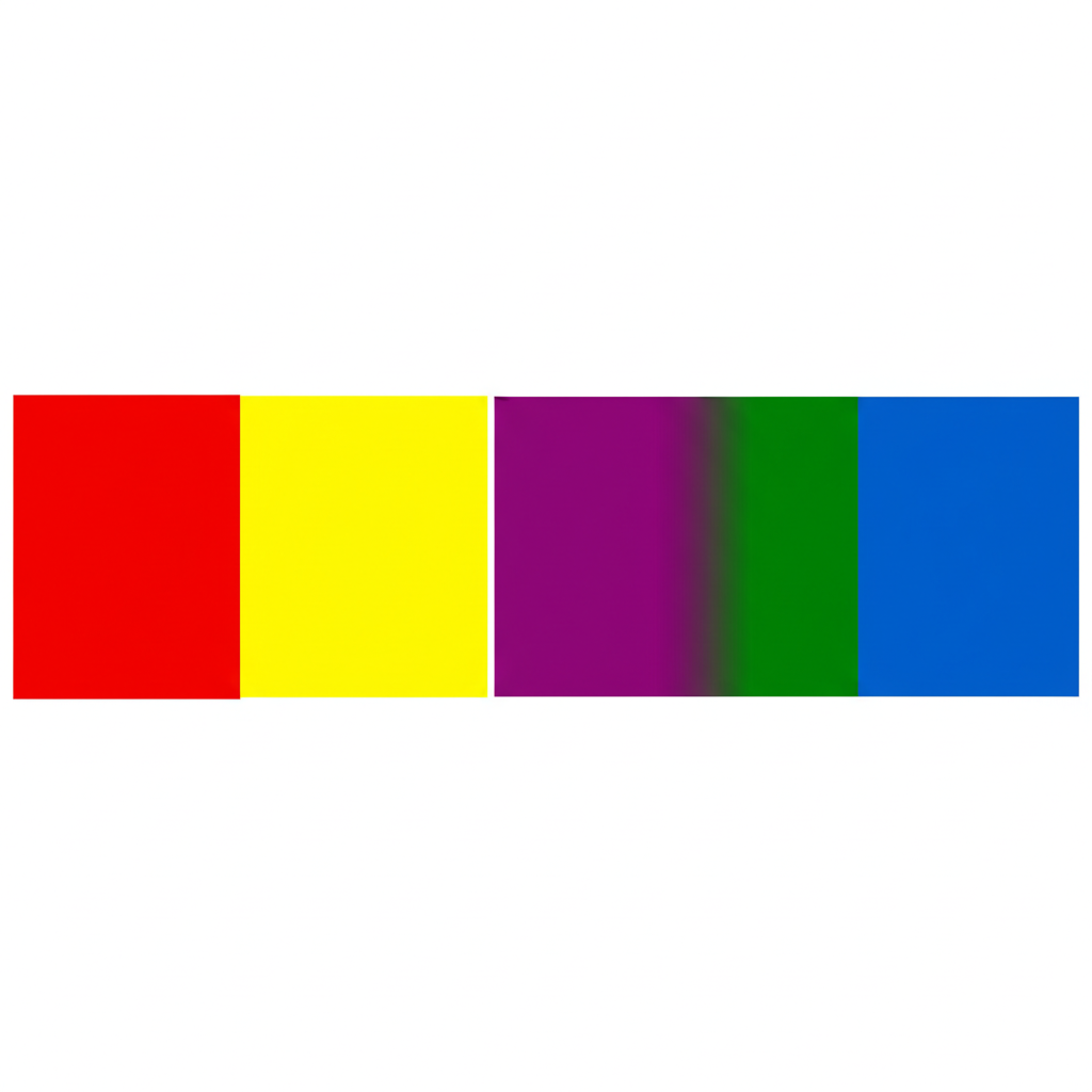 Vibrant color swatches