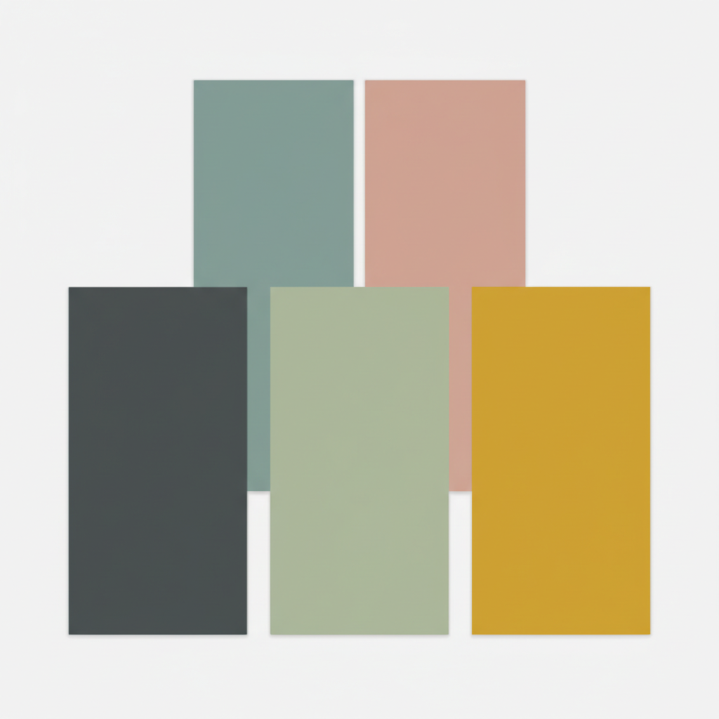 Cool color tones