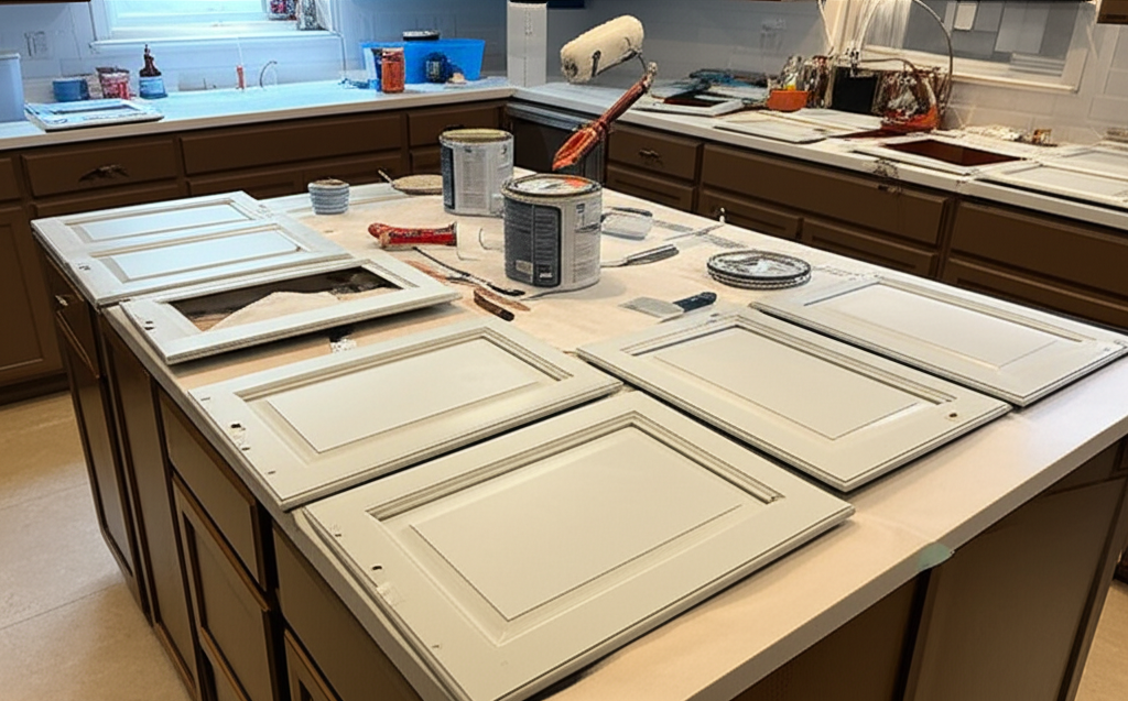 Kitchen cabinet painting